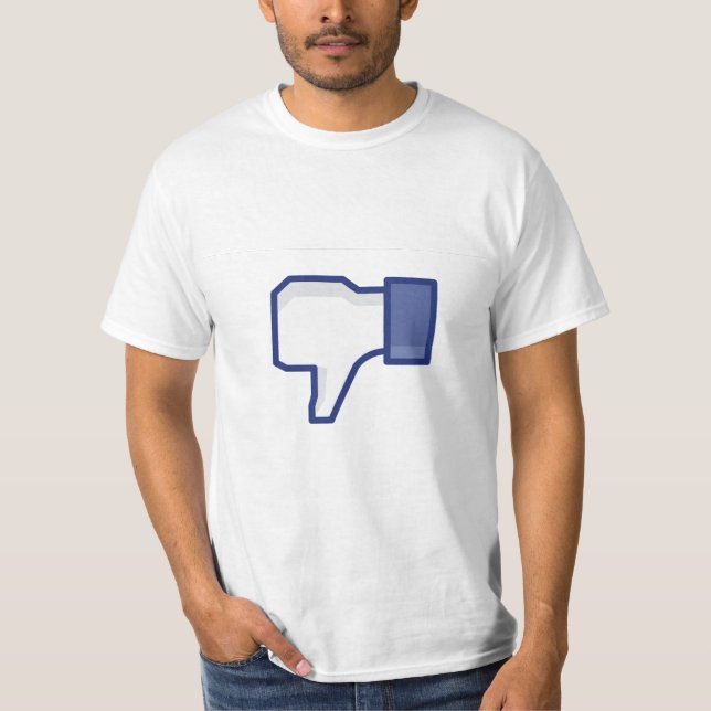 Facebook motvilja knäppas - roligt tee shirt (Framsida)