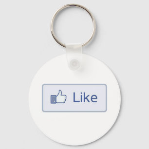Facebook "något liknande" Keychain Nyckelring