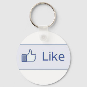Facebook "något liknande" Keychain Nyckelring