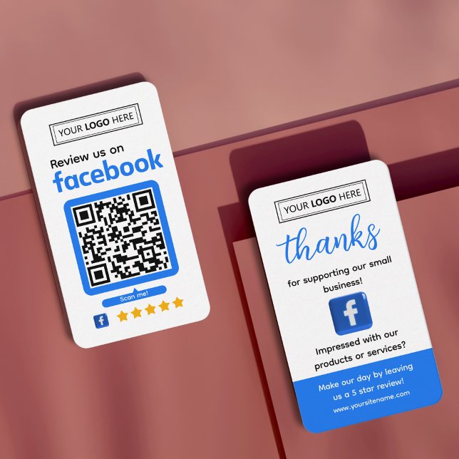 Facebook Omdömesförfrågan Affärspresentkort Visitkort (Facebook review request)