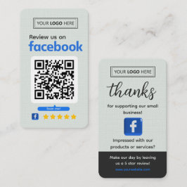 Facebook Omdömesförfrågan Ljusgrön Företag Visitkort