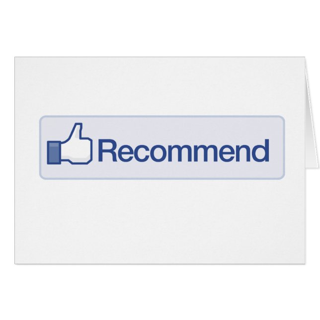 facebook rekommenderar knäppas den roliga grafiska hälsningskort (Framsidan Horizontal)