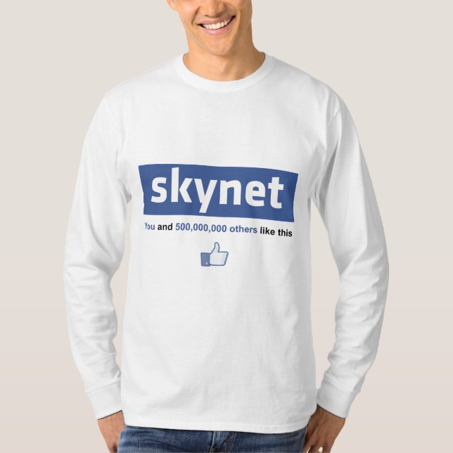 Facebook - Skynet T-shirt (Framsida)