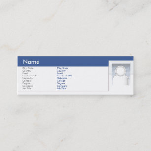 Facebook - smala mini visitkort