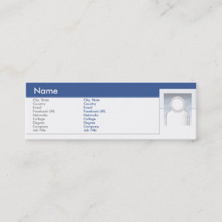 Facebook - smala mini visitkort