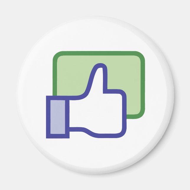 Facebook som-knapp magnet (Framsidan)