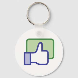 Facebook som-knapp nyckelring