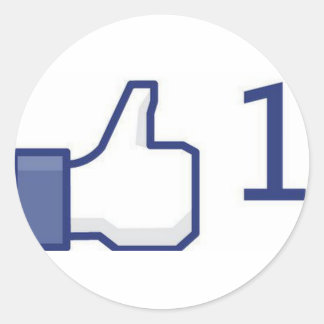 Facebook Thumbs upp, som klistermärken
