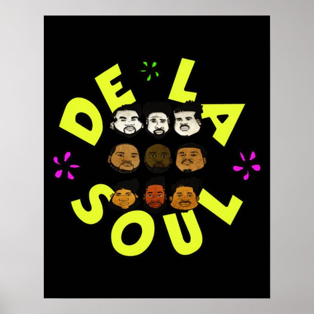 Facehead De La Soul Poster (Framsidan)