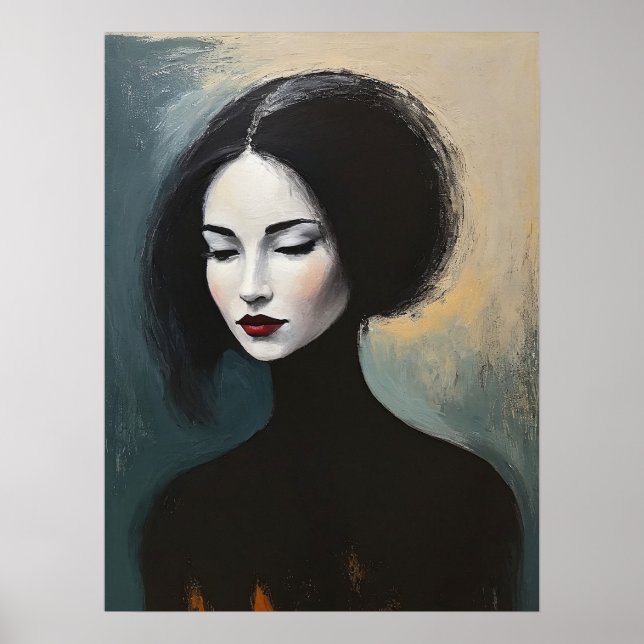 Faceless Beauty Portrait Painting Poster (Framsidan)