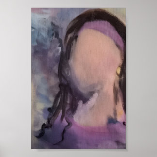 Faceless Girl Painting  Poster