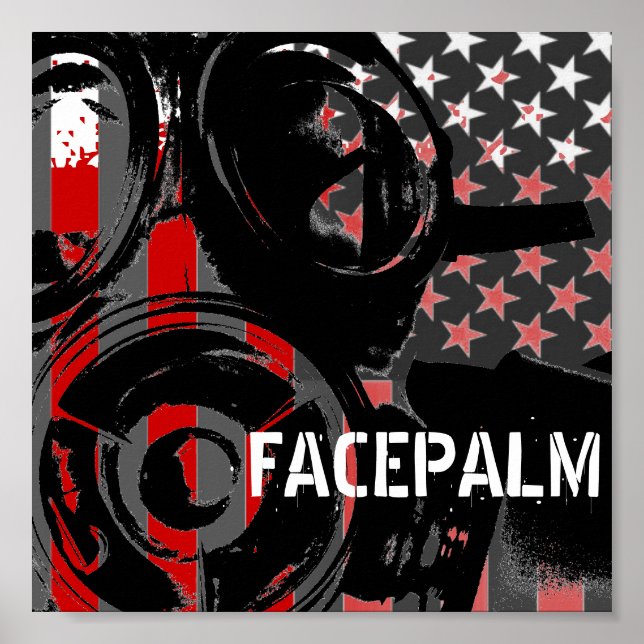 FACEPALM-originalteckning Poster (Framsidan)
