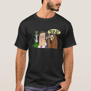 Facepalm Sloth Shisha Smoking Manar Kvinnor T Shirt