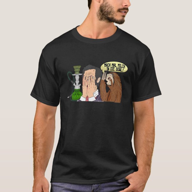 Facepalm Sloth Shisha Smoking Manar Kvinnor T Shirt (Framsida)