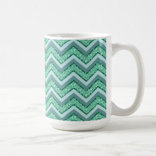 FacetEmerald Chevron Mönster Kaffemugg