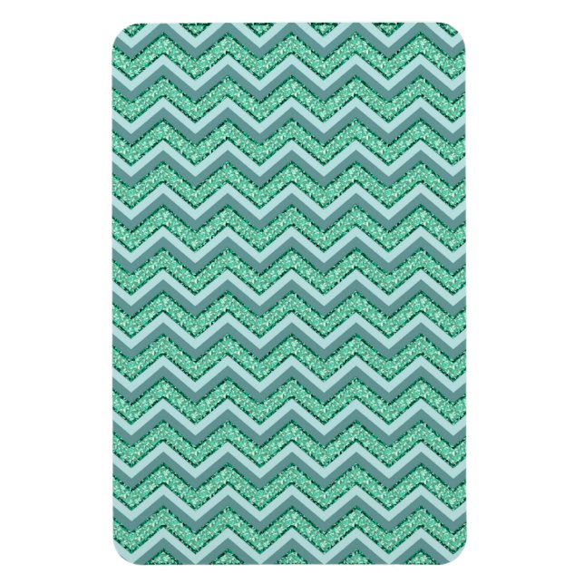 FacetEmerald Chevron Mönster Magnet (Vertikal)