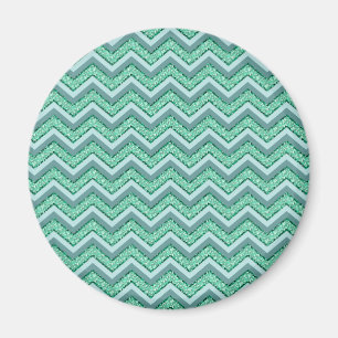 FacetEmerald Chevron Mönster Magnet