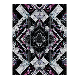 Faceterad kristallturism: Geometric Shard P-223 Perfect Poster