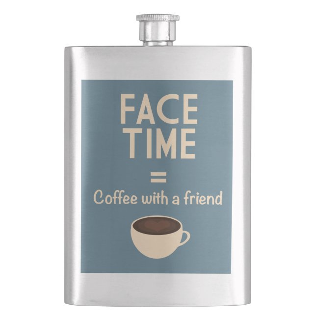 FaceTime = kaffe med en vän Fickplunta (Framsidan)