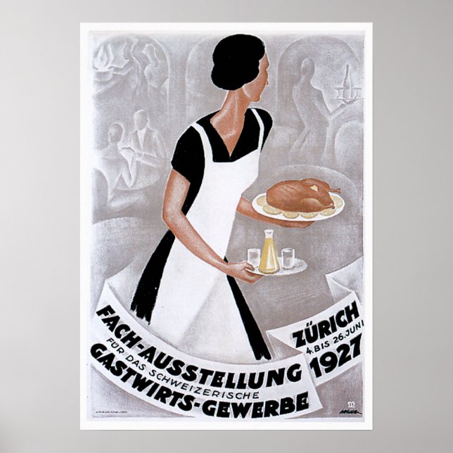 Fach Ausstellung Vintage Food Ad Art Poster (Framsidan)
