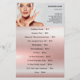 FACIAL BEHANDLING Beauty Salon flyer