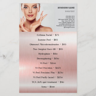 FACIAL BEHANDLING Beauty Salon flyer