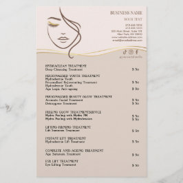 FACIAL TREATMENTS Beauty Salon flyer