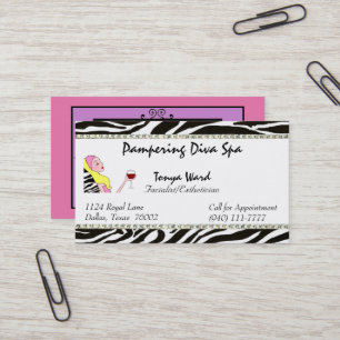 Facialist/Esthetician/Salon Affärskort Visitkort