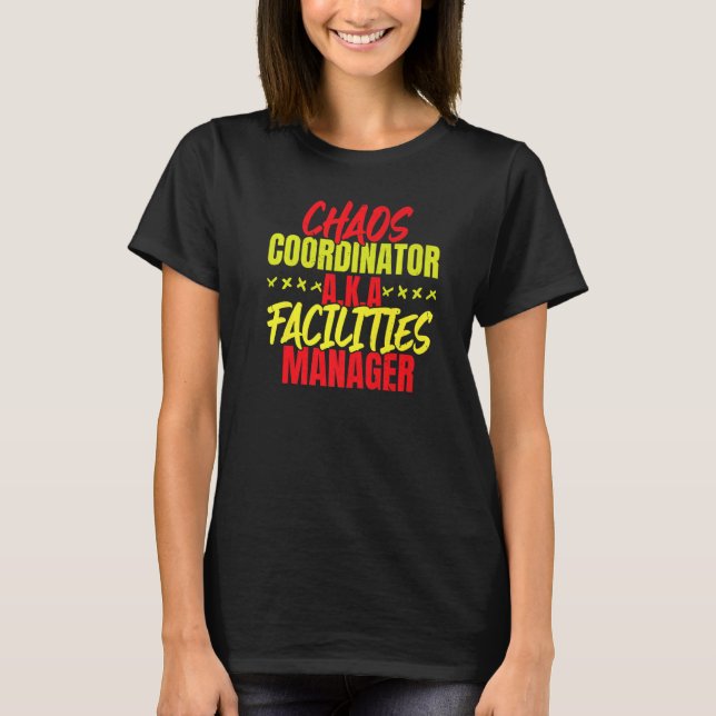 Facilities Manager Job Maintenance Employee Profes T Shirt (Framsida)