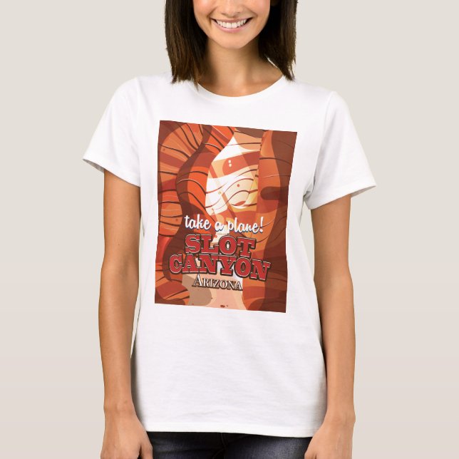 Fack Canyon Arizona-reseaffisch Tee Shirt (Framsida)
