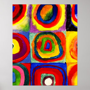 Fack Concentric Circles FarbStues Kandinsky Poster