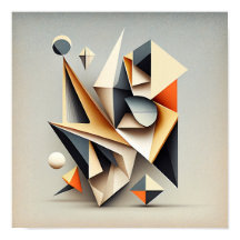 "Fack ’n saker’ - Abstrakt Digital Art Poster