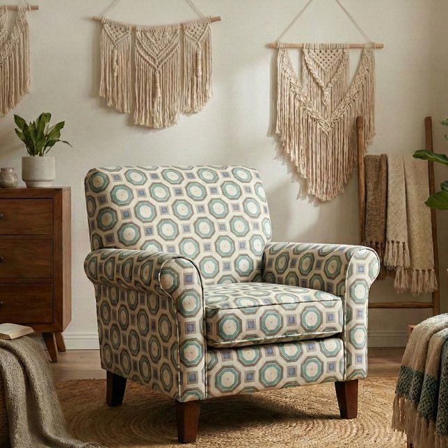 Fack och okton former Geometric Mönster Tyg (Skapare uppladdad)