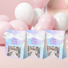 Fackel Pastel Girls Photo Barns födelsedag Party Presentaskar