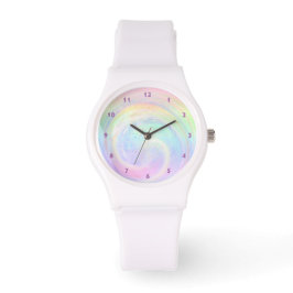 Fackel Pastel Rainbow Aesthetic Abstrakt Swirl Armbandsur