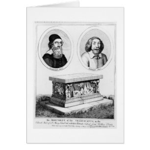 Fackernas monument i kyrkogården hälsningskort