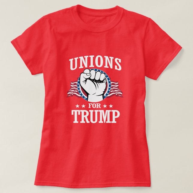 FACKFÖRENINGAR FÖR TRUMP TEE SHIRT (Design framsida)