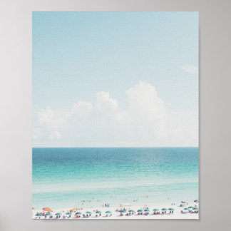 Fackfoto Coola Blå Oceanen Himlar Poster