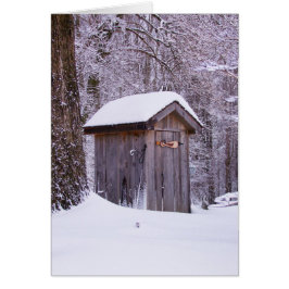 Fackfoto i Snö Hälsningskort