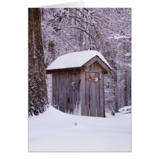 Fackfoto i Snö Hälsningskort