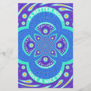 Fackisk, afrikansk Blue Mandala-Flora