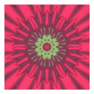 Fackisk färg kaleidoskop fototryck