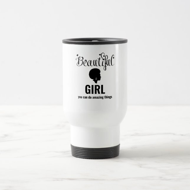 Fackisk flicka inspirationerande Afro Mugg (Center)