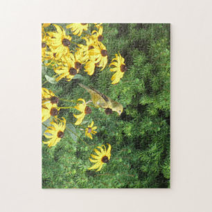 Fackisk Gult Bird Jigszle Puzzle Pussel