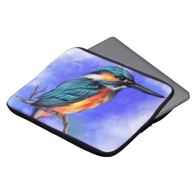 Fackisk Kingfisher Bird Laptop sleeve (Framsida topp)