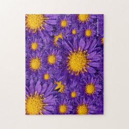 Fackisk Lila Michaelmas Daisy Pussel