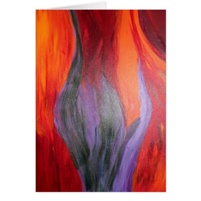 fackla hälsningskort (Framsidan)