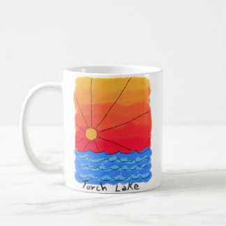 Fackla sjösoluppgång kaffemugg