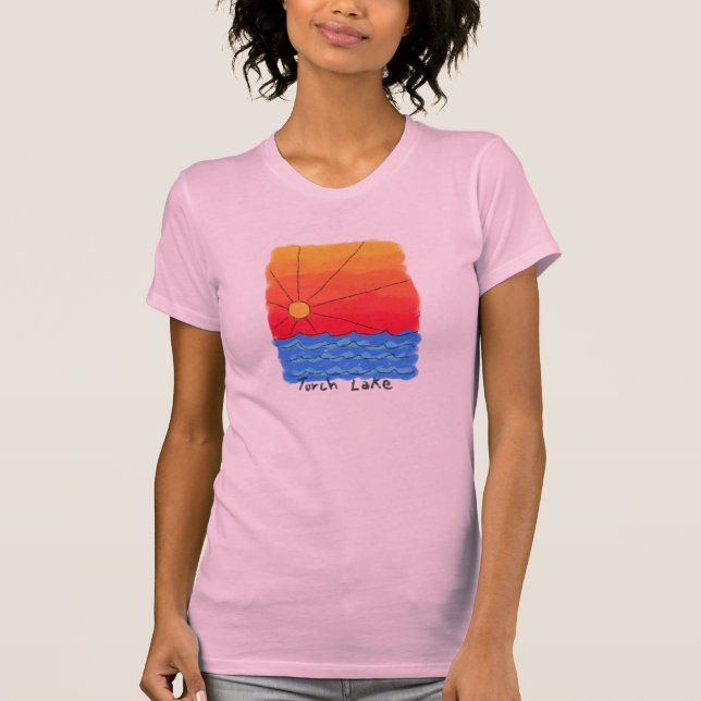 Fackla sjösoluppgång tee shirt (Framsida)
