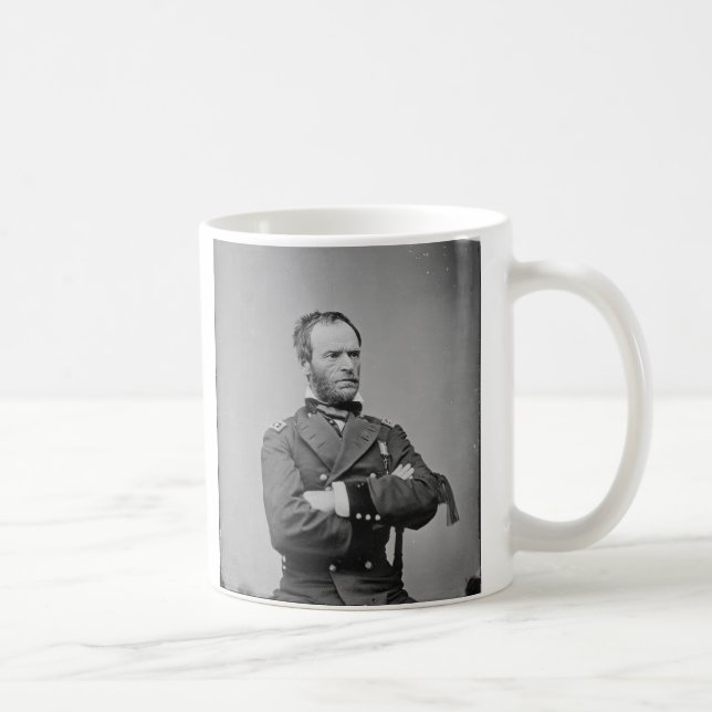 Facklig arméGeneral William Tecumseh Sherman Kaffemugg (Höger)
